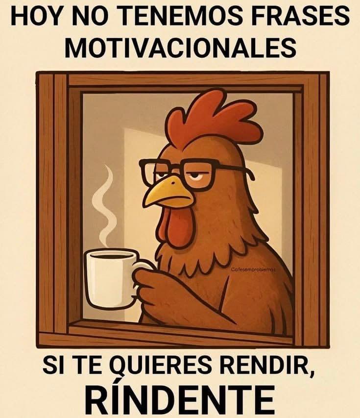 Si te quieres rendir, ríndete jajaja